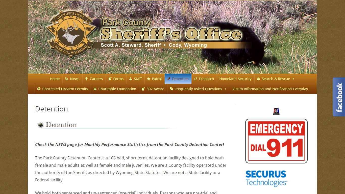 Detention – Park County Sheriff