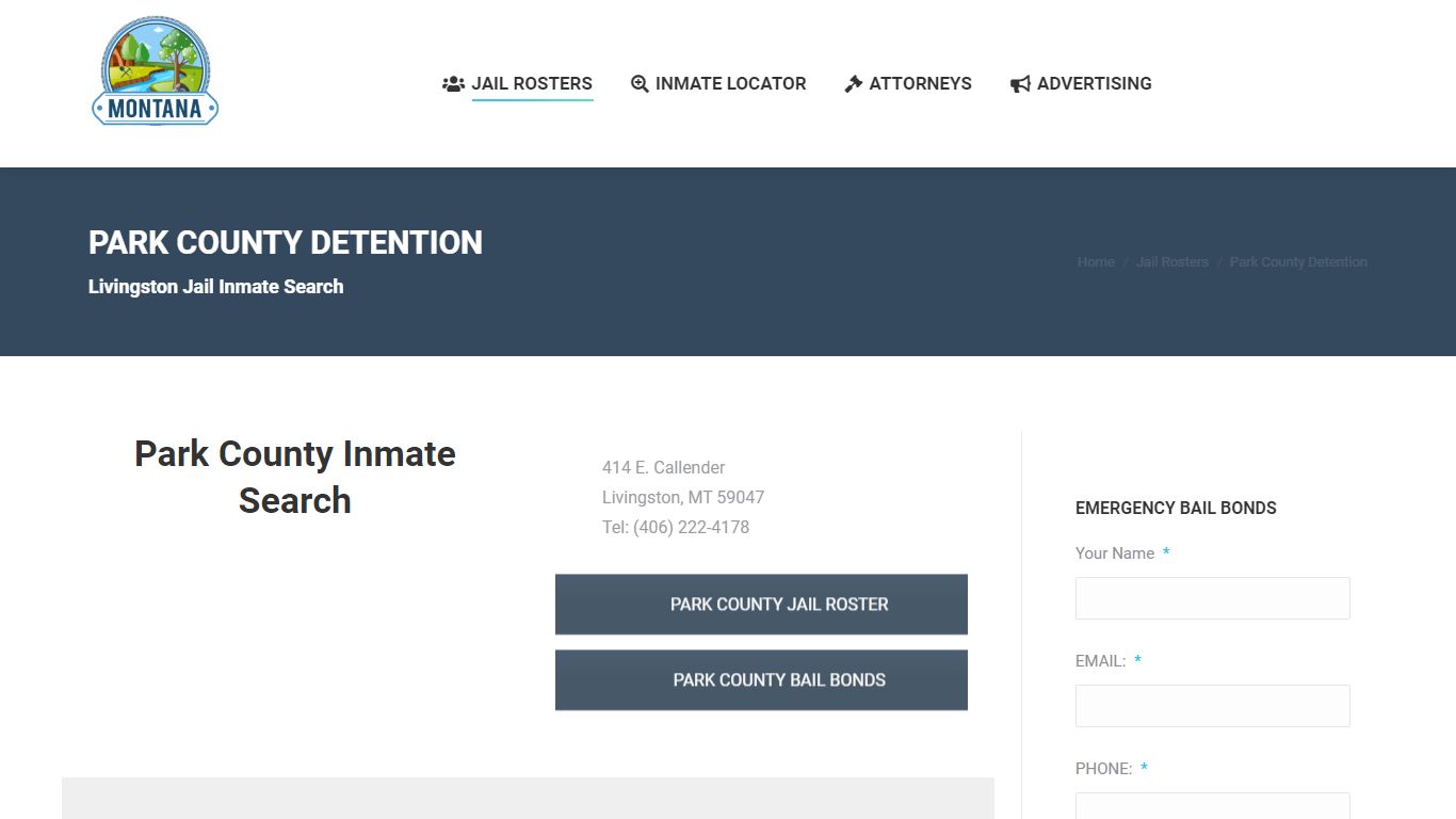 Park County Detention - MONTANA JAIL ROSTER