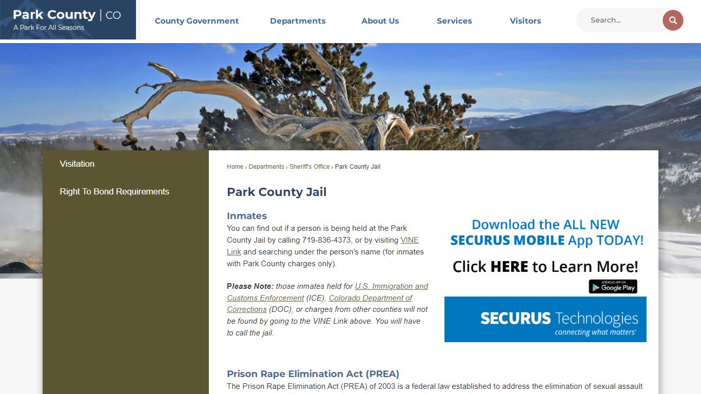 Park County Jail | Park County, CO